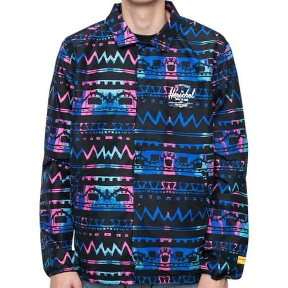 Herschel Men's Hoffman Voyage Coach Windbreaker Jacket Size Small